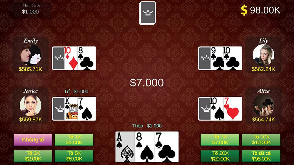 Chiến thuật đánh Xì tố K8cc ăn ngay